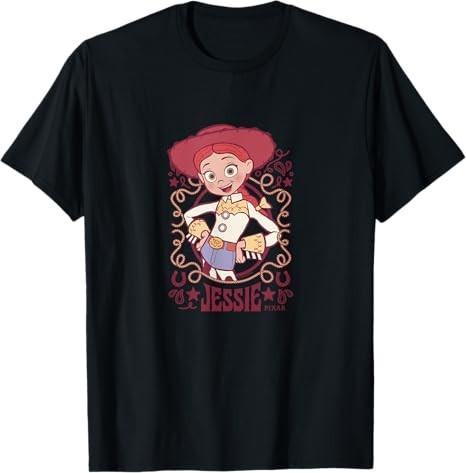 Toy Story Jessie Western Portrait Black TShirt S