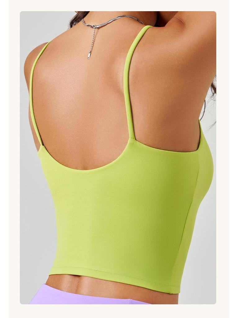 Dammode 2025 Antibakteriell Stötsäker U-rygg Sport Sling Väst