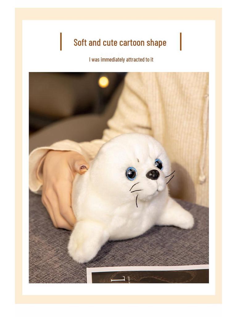 Internet Celebrity Seal Plush Keychain: Cute Aquarium Seal Doll, Sleeping Hug Pillow, Ornament, Birthday Gift