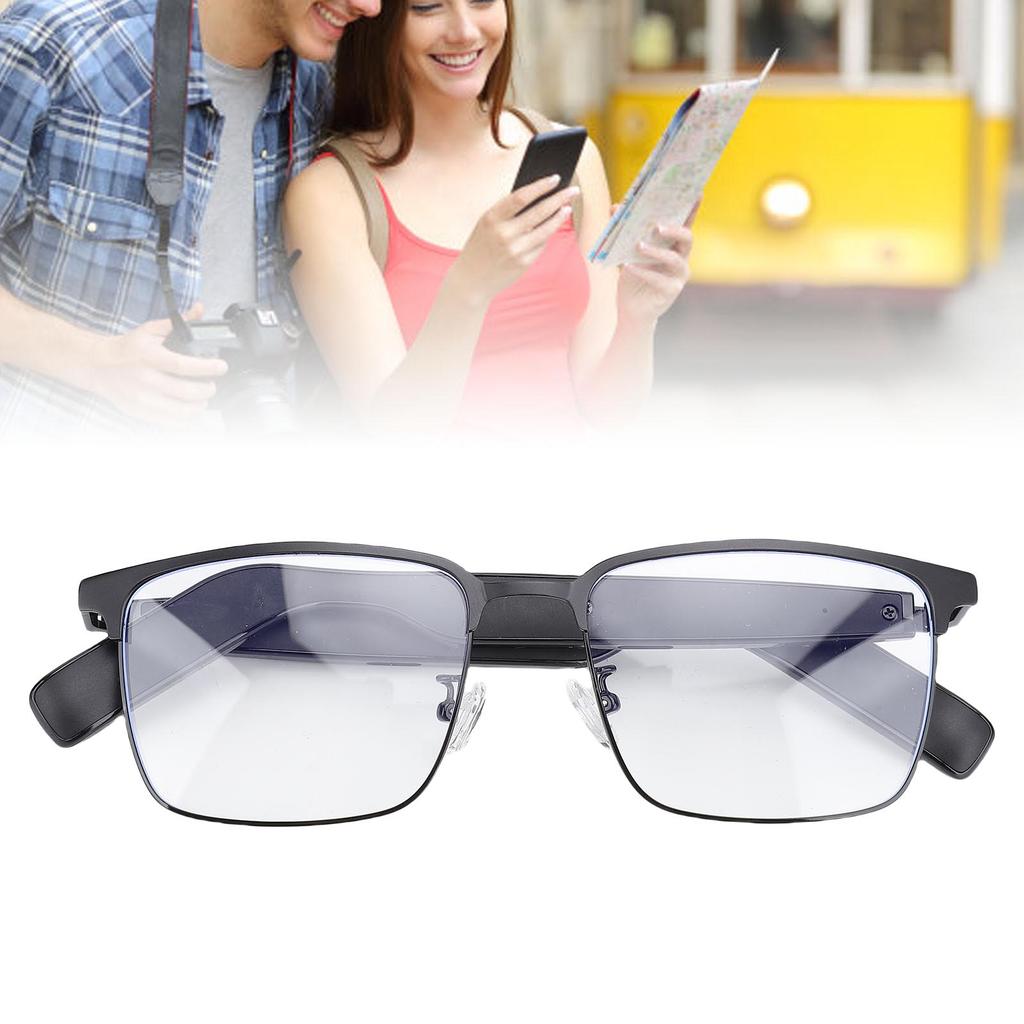 AI Translation Glasses Bluetooth V5.4 Built In Mic Speaker Polarized Translator Glasses with Magneti
