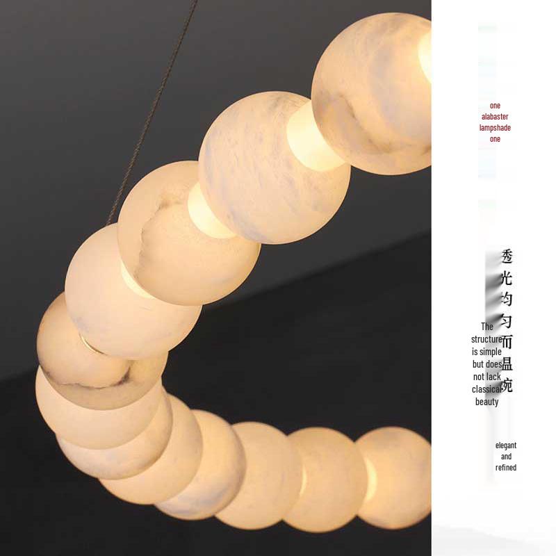 Retro Spanish Alabaster Chandelier - American Style Wall Lamp for Hotel and Office