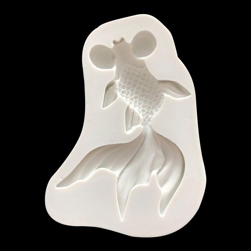 

Goldfish Silicone Mold Drop Glue Pendant Decorative Mold серый