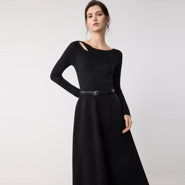 ELLE Comfortable Versatile Simple Long Sleeve Dress Women dresses EL52882