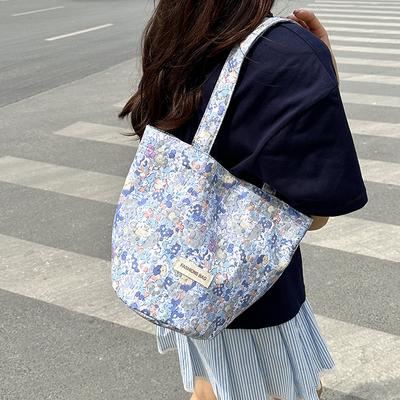 New Nylon Material Printed Cute Pattern of Women's Tote Bag Shoulder Bag, Large Capacity, Fashion Shopping Bag, Leisure Tote Bag