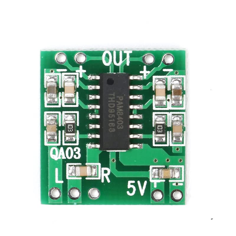 20 Pcs PAM8403 Amplifier Board 2X 3W Super Mini Digital Power Amplifier Board Class D Audio Speaker Sound Board Amplificador Volume Control 2.5V to