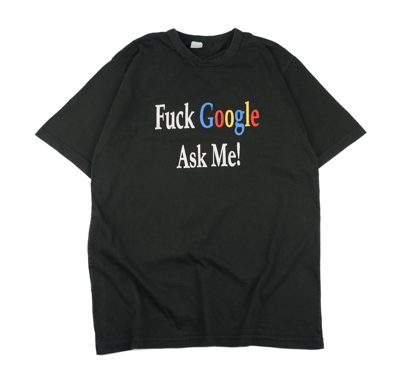 Vintage Fck Google Ask Me T-Shirt 2XL