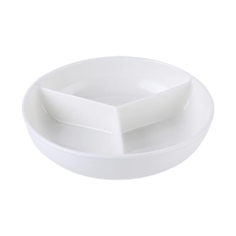 Three-Compartment Ceramic Steaming Plate