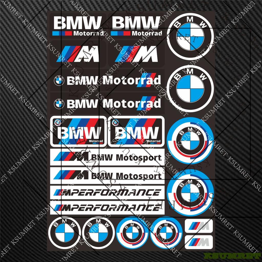 For Bmw Sticker Decal Motorcycle Tank Helmet Logo Set g1