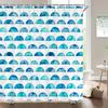 1 pack Children's cartoon style polyester shower curtain waterproof cloth bathroom partition curtain home decorative curtain