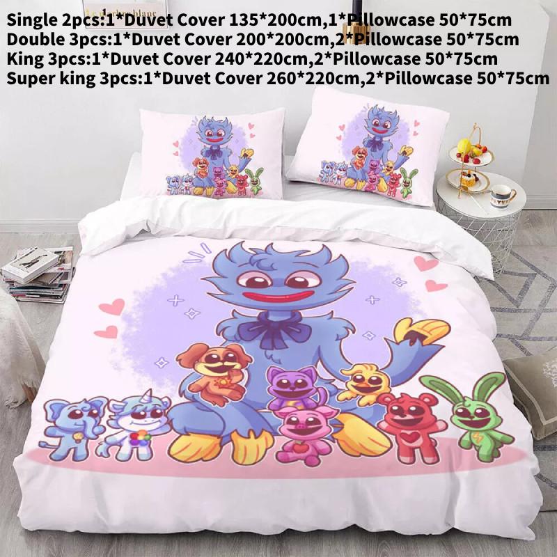 

Critters Duvet Smiling Cover Pillowcase Single Double King Bedding Gift Set Style 9,Single