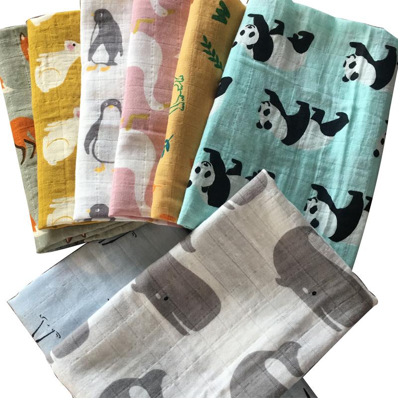 New Baby Blankets Newborn Soft Organic Cotton Bamboo Baby Bibs Muslin Swaddle Wrap Feeding Burpy Towel Scarf Big Diaper