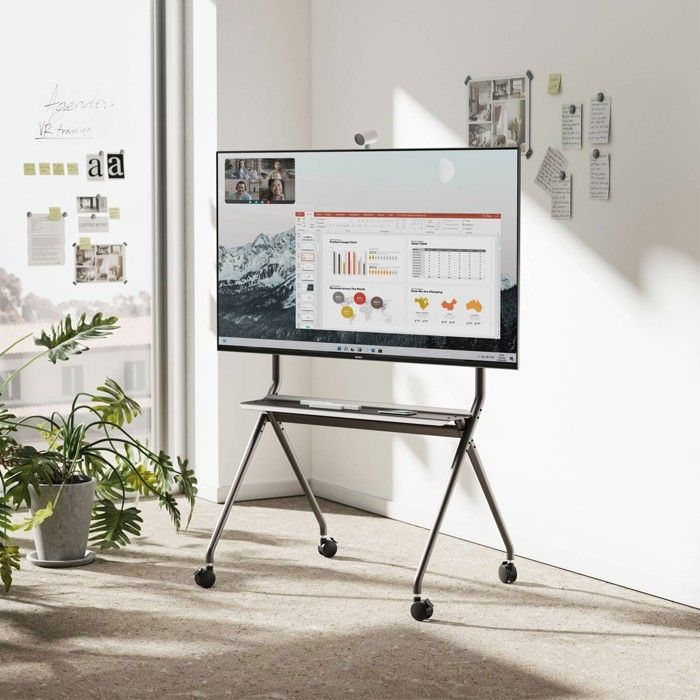 Support Mobile Pour TV XL 50" - 86" - EWENT - EW1542 - Plateforme Pour Équipement - Gestion De Câbles