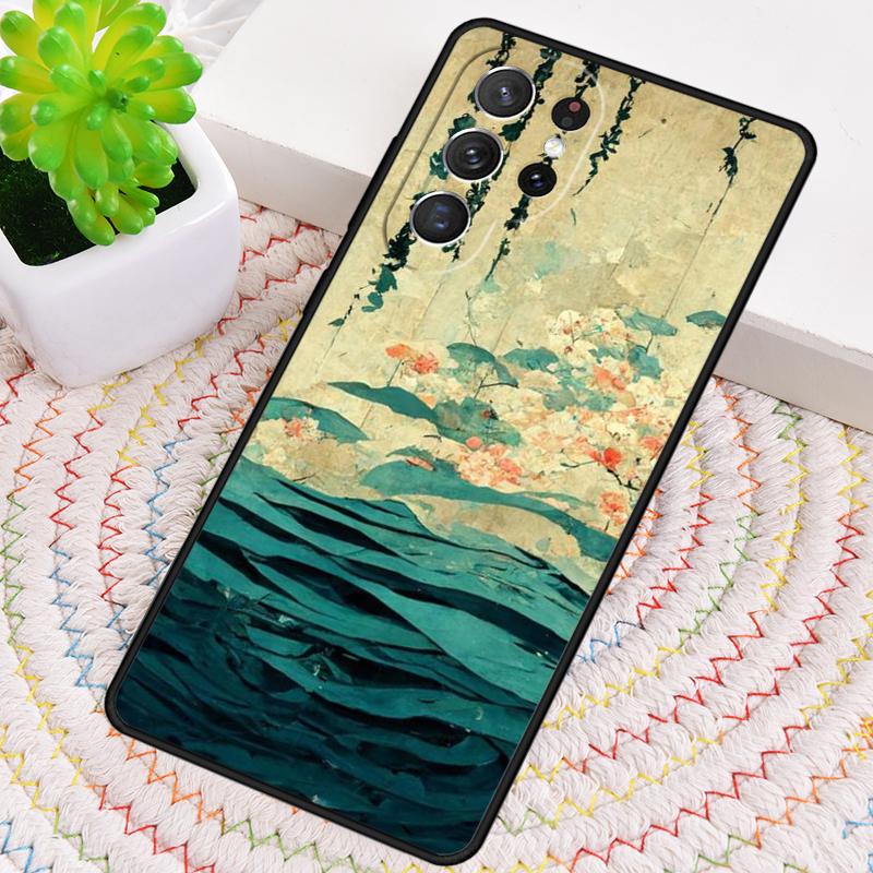 Ukiyo-e Japanese style Art TPU Phone Case For Samsung Galaxy note 10 pro S26 S25 S24 S23 S22 Ultra Plus S21 FE S20 Cover