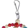 Interactive Hanging Hooks Bird Stand Colorful Beads Plastic Bird Swing Bendable Design Bird Activity Leg Exercise