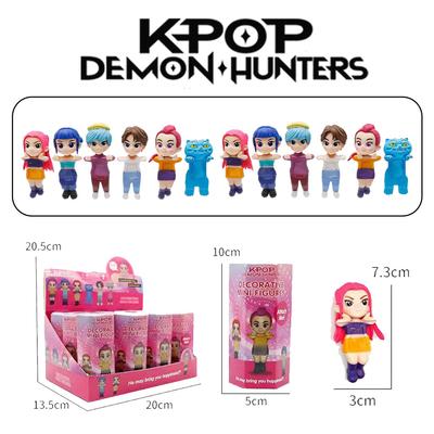 12 Stück Anime Dämonenjäger PVC Figuren Set - Blind Box Derpy's Tiger Rumi Mira Zoey Sussy - Sammlerstatue Dekoration Spielzeug