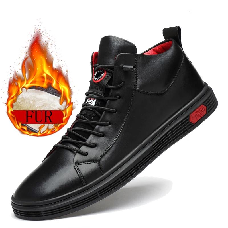 

Мода Италия Дизайнер Мужские Натуральная Кожа Повседневные Ботинки Черная Коровья Кожа Мужская Обувь Тренд Красивые Ботинки Челси Зимняя Обувь от Снега Мужская 47