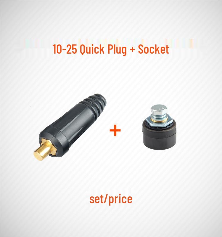 Europäisches Schnellkupplungs-Schweißkabelsatz: Reine Kupfer DKJ10-25 Stecker & Buchsen