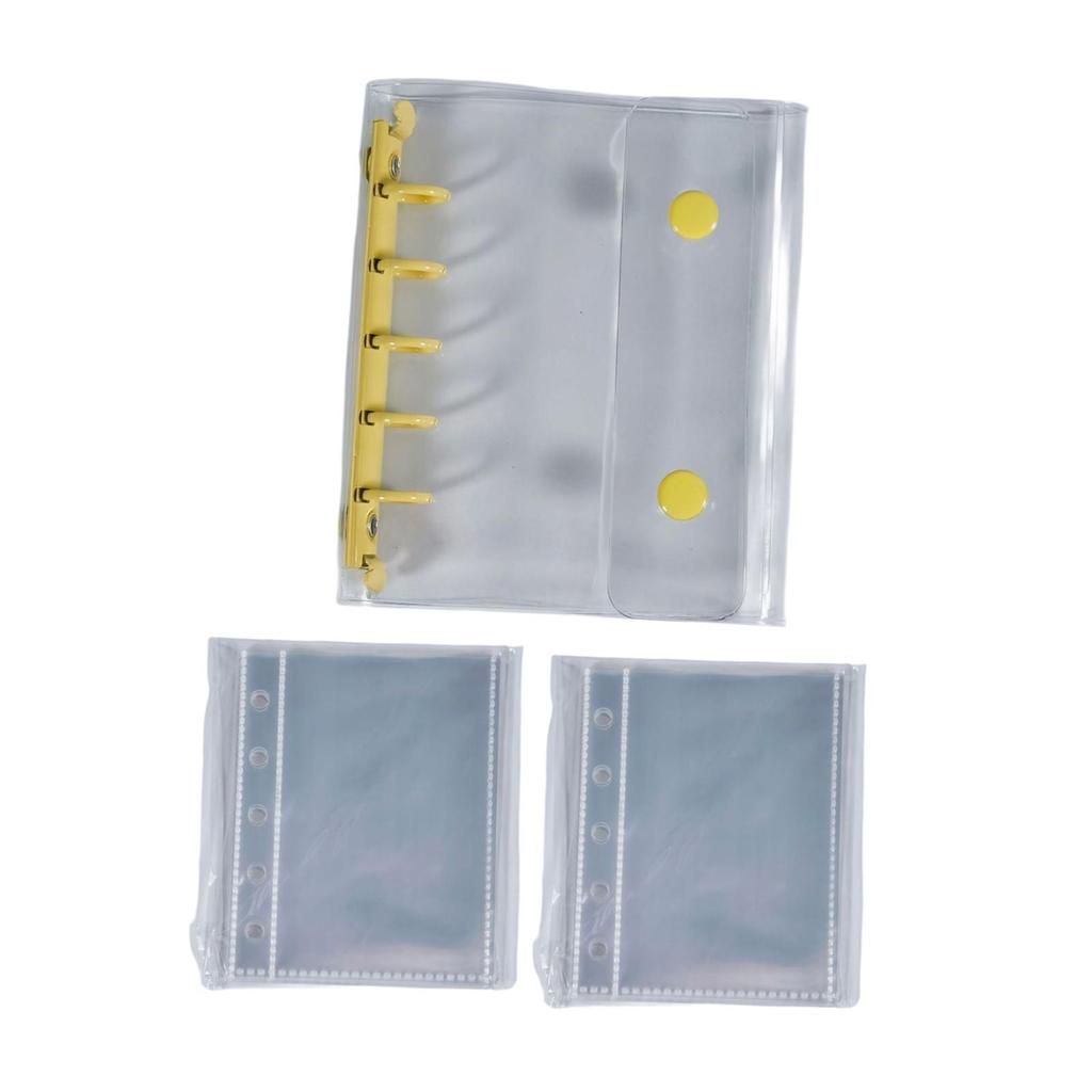 Binder Notebook Covers 5 Holes Gift Clear for Valentines Birthday