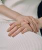 Novice Tokyo Wave Ring [Stainless] / Gold