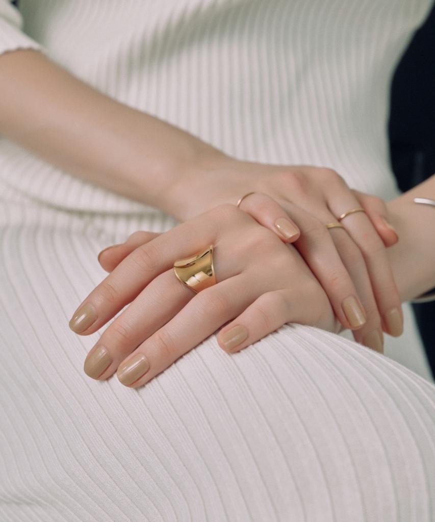 Novice Tokyo Wave Ring [Stainless] / Gold
