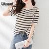 Sibaishai Women's Color-Block Striped Knit Top