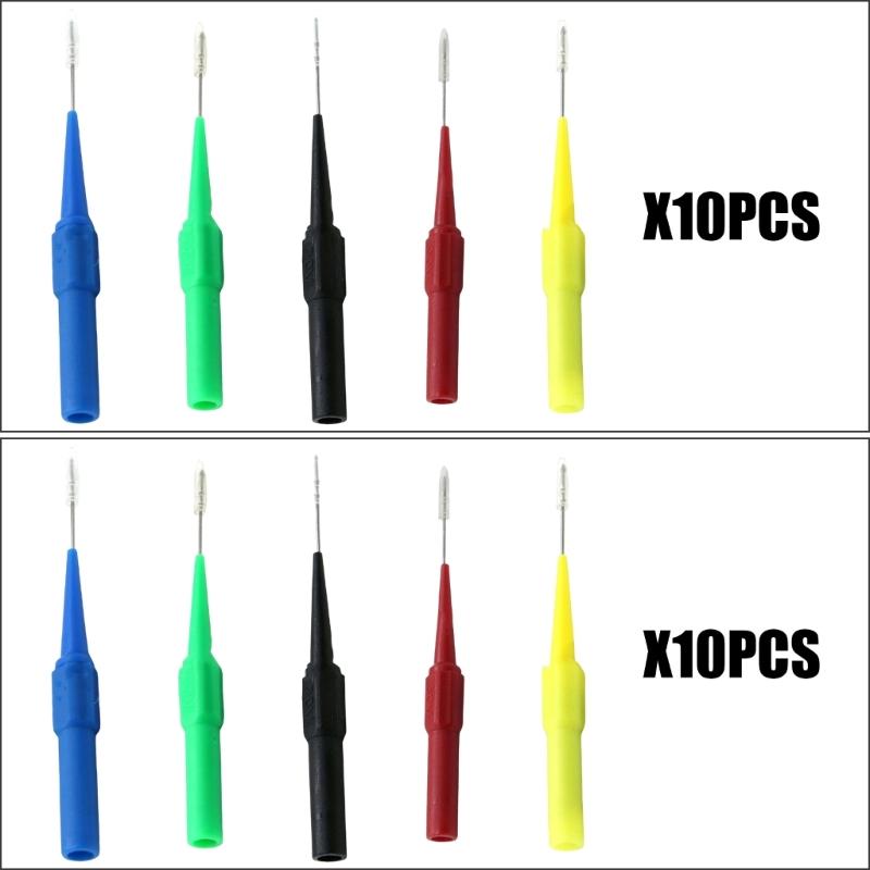 10pcs High Precise Automotive Test Probes With Excellent Conductivity For Reliable Circuit Diagnostics And Maintenance