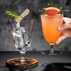 Japanische Ultra-dünne Cocktailgläser Tasse,Geschnitzte Glas-Kelche,Umgedrehte Mundstück Martini Saftgläser,Kurzbeinige Champagnergläser
