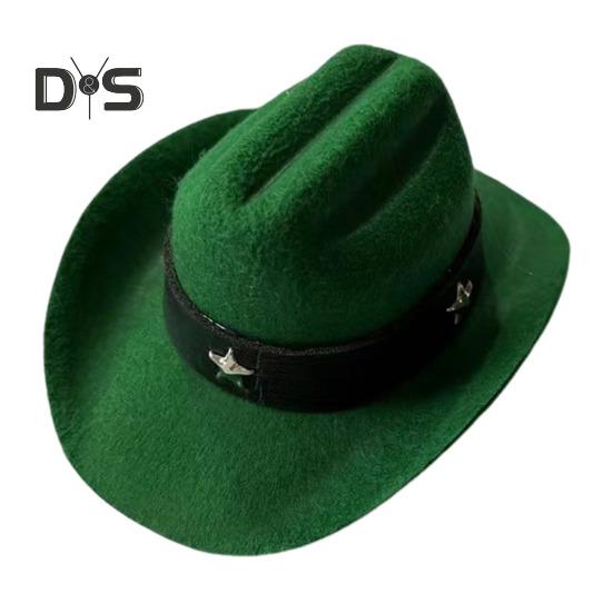 Pet Cowboy Hat Adjustable Mini Cat Cowboy Costume Accessory with Chin Strap for Halloween Christmas Parties