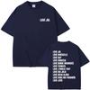 Love Jul 2025 Merch Tshirts Unisex Wounisex Fashion Rap Pop Music Short Sleeve Tshirt Unisexs Hip Hop Oversized T Streetwear Black