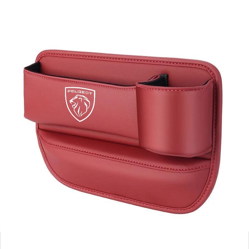 Multifunction Sticker Car Seat Gap Filler Leak-proof Storage Bag Cup For Peugeot 408 308 5008 208 2008 3008 Landtrek Rifter 508