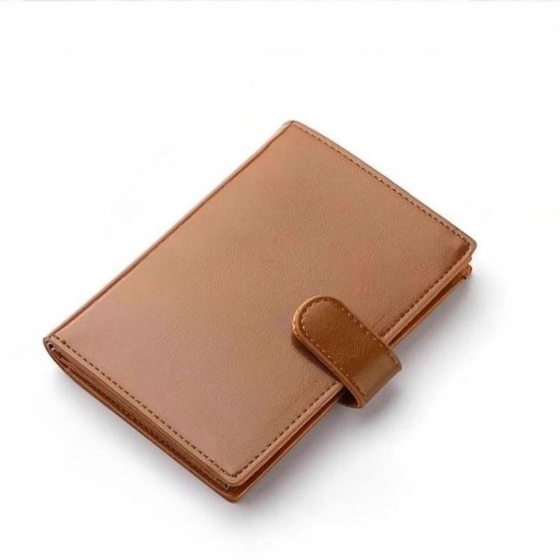 Men Leather Long Wallet Large Capacity Card Holder Passport Pocket Zipper Coin Purse Business Clutch Wallet Unisex Travel Organizer Clutch