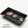 Sushi Box Set: No. 0 Disposable Plastic High Lid Tray for Japanese Takeaway - Available in 2, 3, or 4-piece Gunkan, 50 Sets