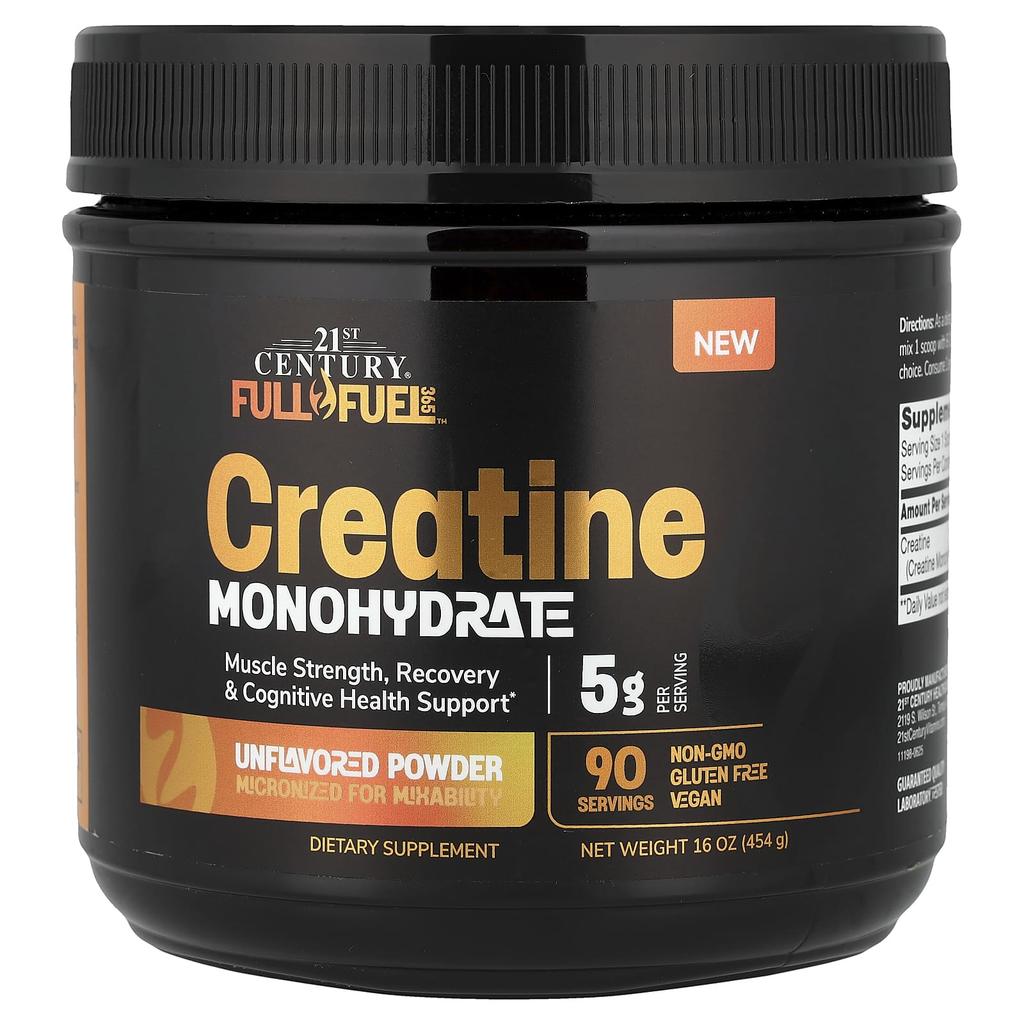 21st Century, Full Fuel 365™, Creatine Monohydrate, Unflavored, 16 oz (454 g)