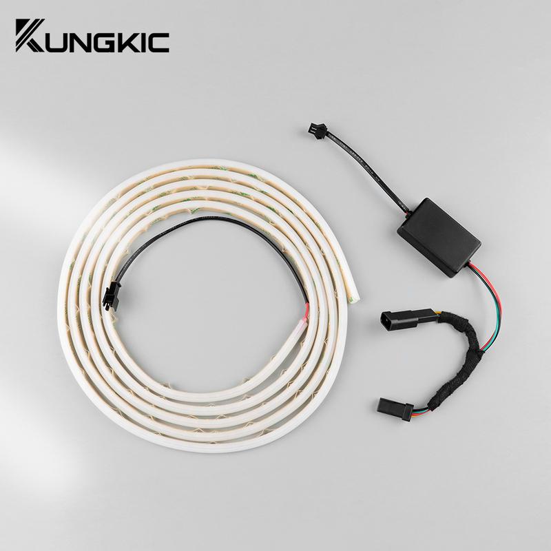 KUIC for Model 3 Highland 2024 Front Trunk Light Bright LED Silicone Light Yellow White Proposal Decor Accessories