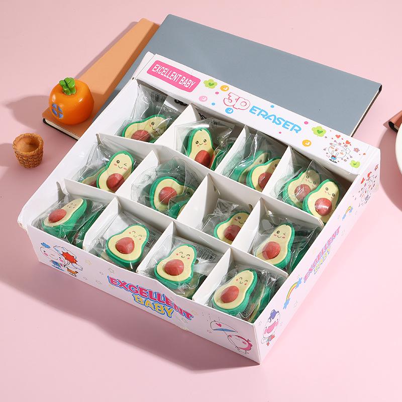 

Avocado Expression Eraser - Cute & Creative Gift for Elementary Students, Less Crumbs Single Avocado Eraser цветочный