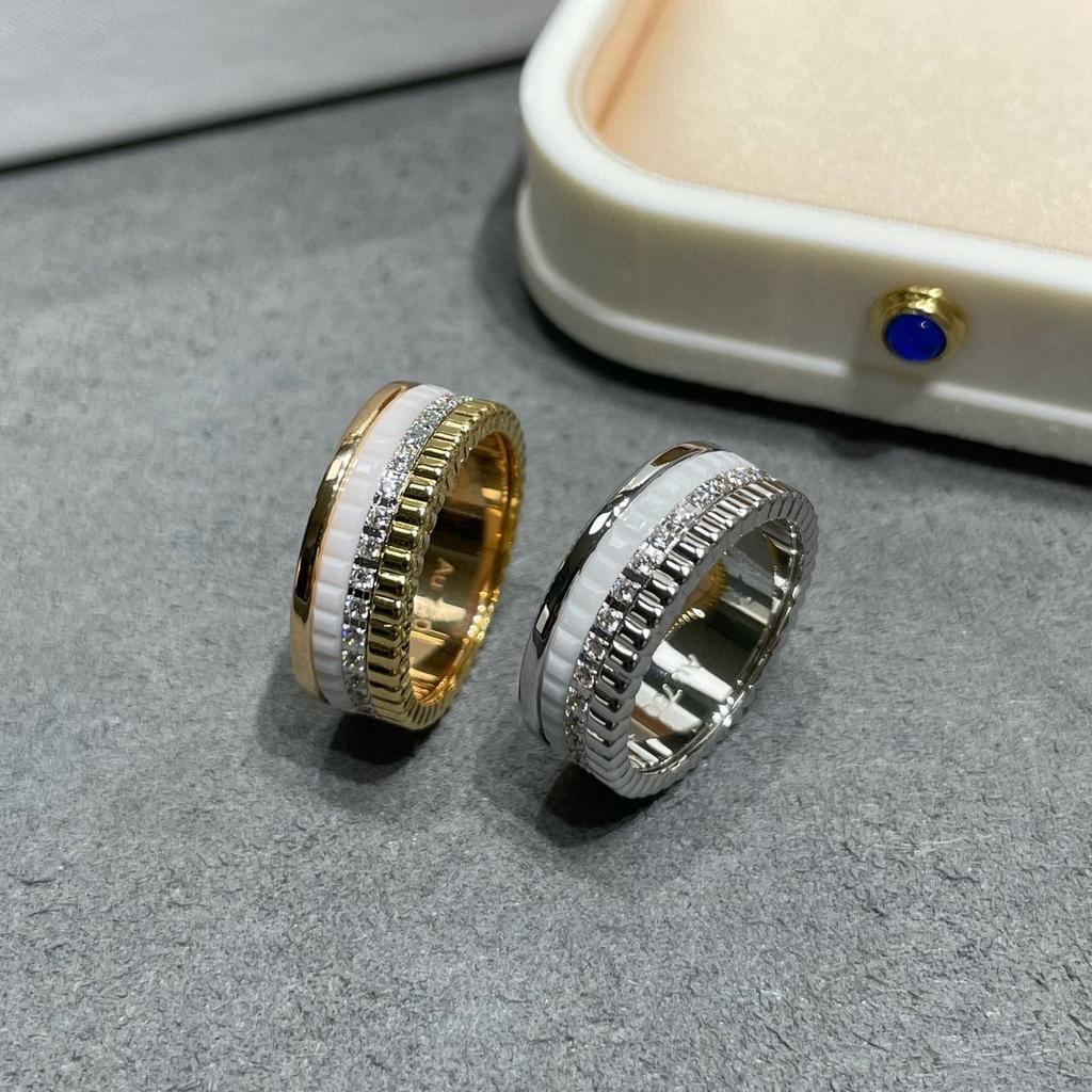 Hot Brand Vintage Women's Rings Diamond Luxury Jewelry for Women Designer Pure Rings 925 Sterling Silver Lovers Weeding Rings