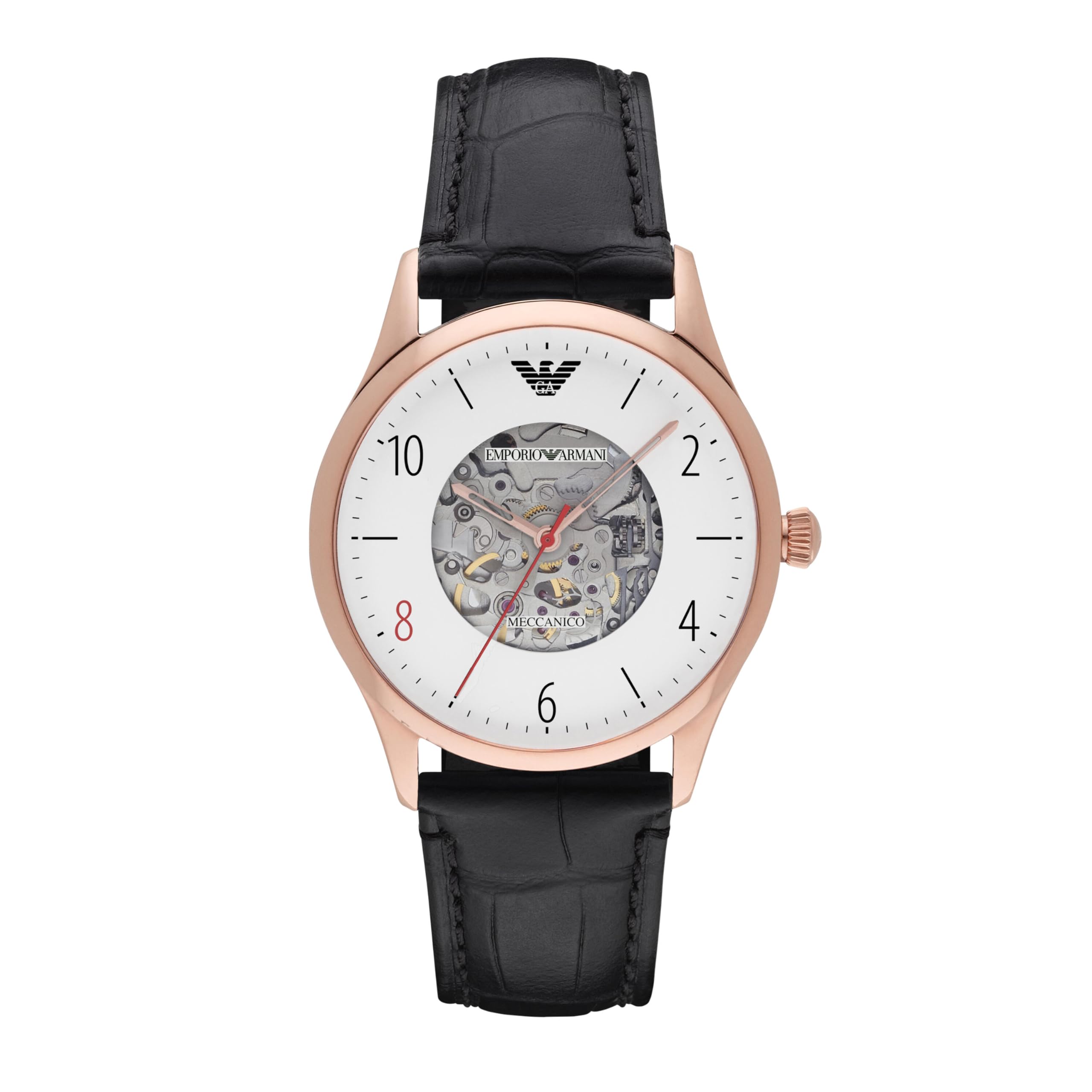 

Emporio Armani Analog Leather Watch AR1924 Men s чорний