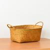 Rustic Woven Rattan Fruit & Snack Organizer Basket