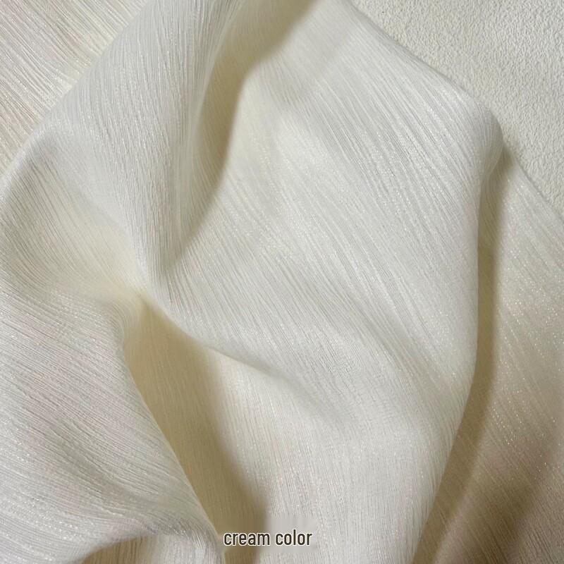 2026 Modern Style Sheer Gauze Curtains - Light-Filtering, Privacy-Safe, Sun Protection for Living Room, Bay, and Balcony Windows, White