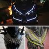 Pegatina Decal para Motocicleta Vinilos de Alta Adherencia Decoración Resistente al Sol Impermeable Accesorios para Montar al Aire Libre