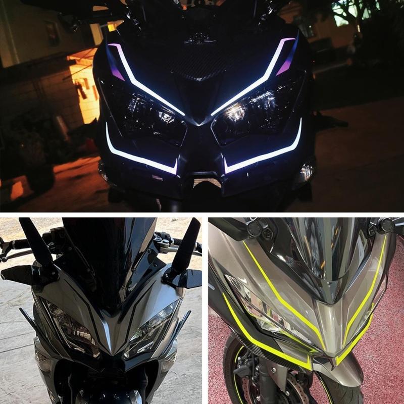 Pegatina Decal para Motocicleta Vinilos de Alta Adherencia Decoración Resistente al Sol Impermeable Accesorios para Montar al Aire Libre
