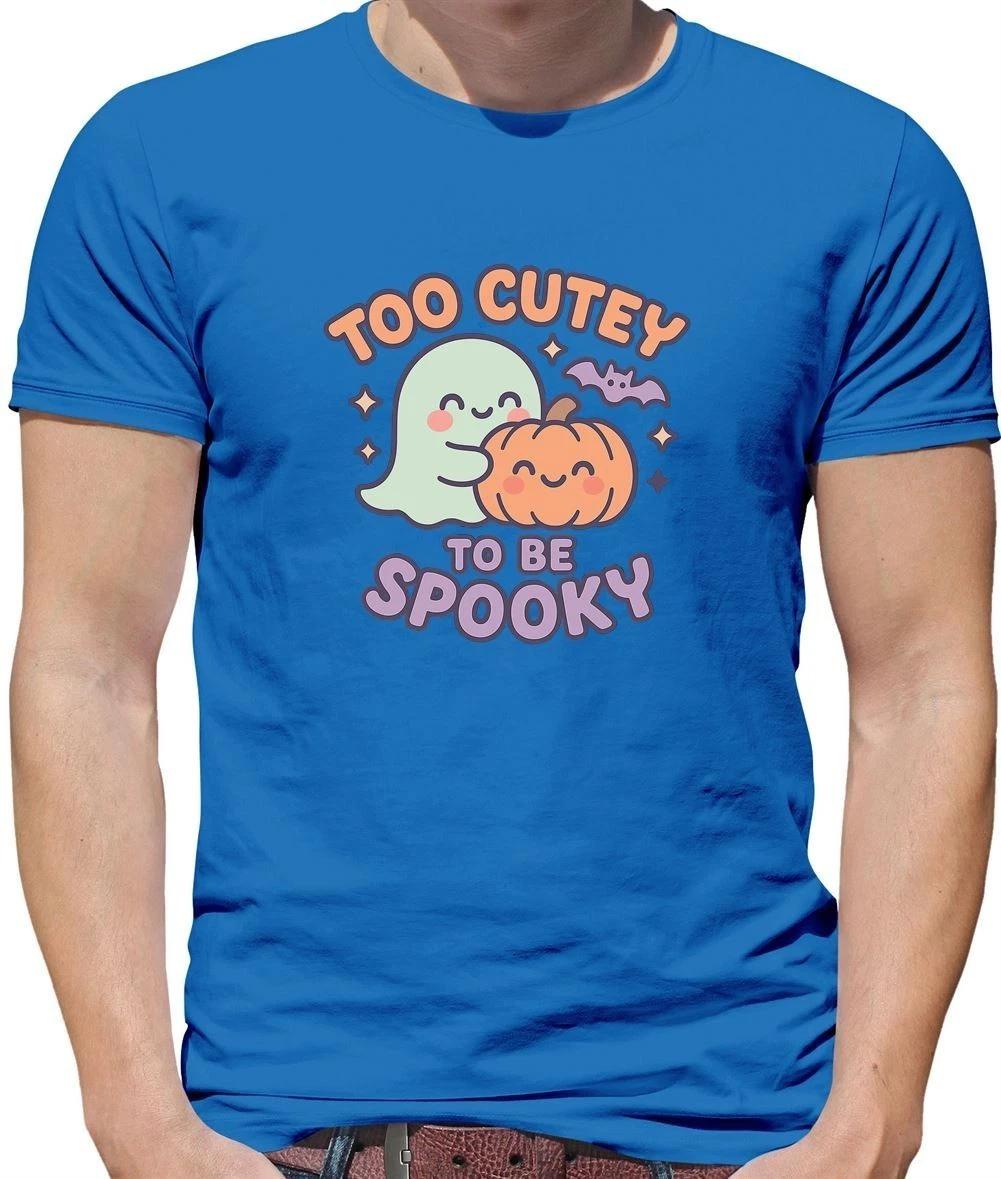 Too Cutey To Be Inquietante - T-Shirt - Halloween Zucca Pauroso Ghost Funny L