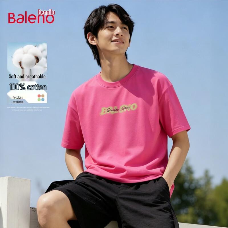 Baleno Men s American High Street Graphic Cotton T-Shirt S