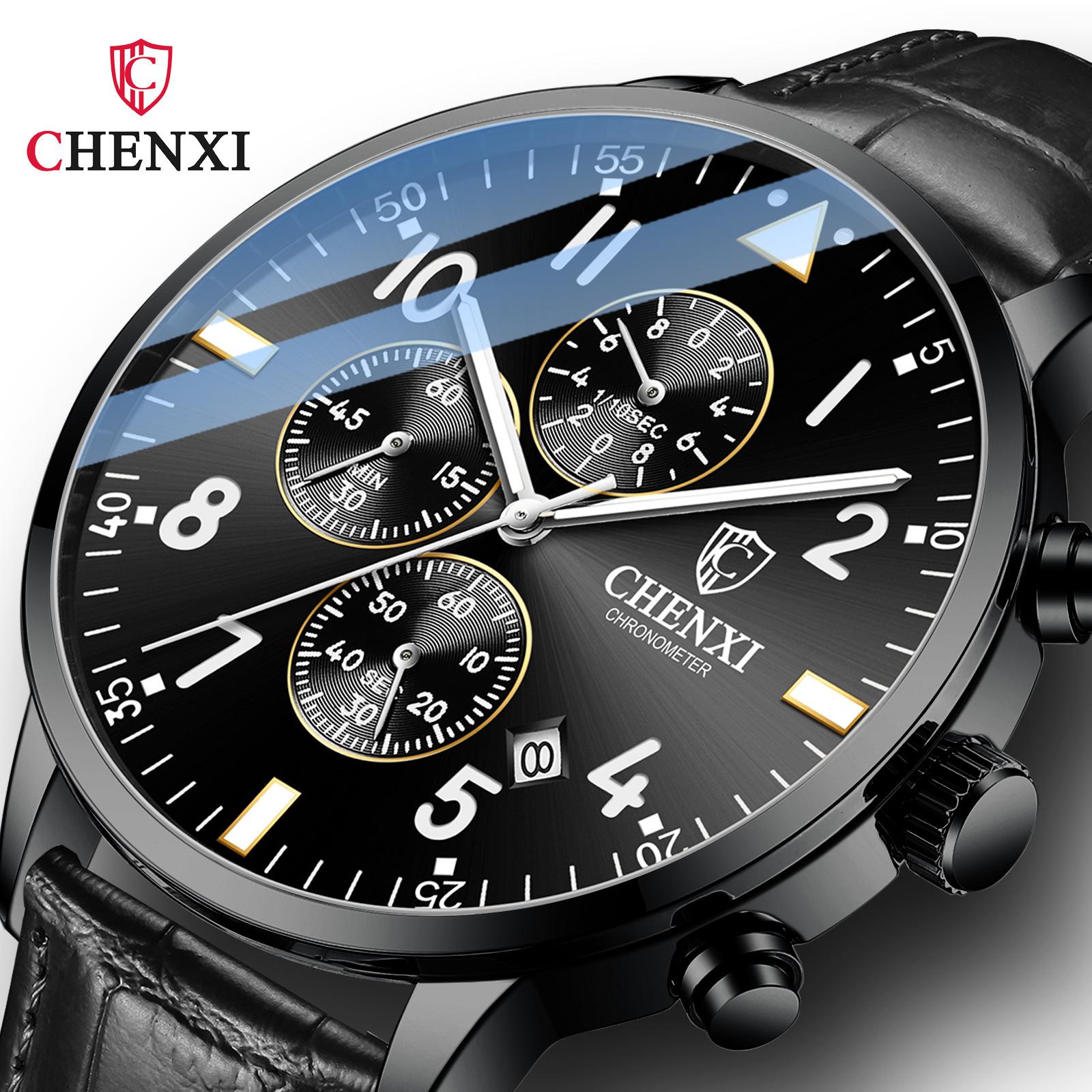 

Новий розкішний чоловічий годинник ТОП-бренду з коробкою, великим циферблатом, багатофункціональний чоловічий чоловічий водонепроникний кварцовий годинник зі світлом