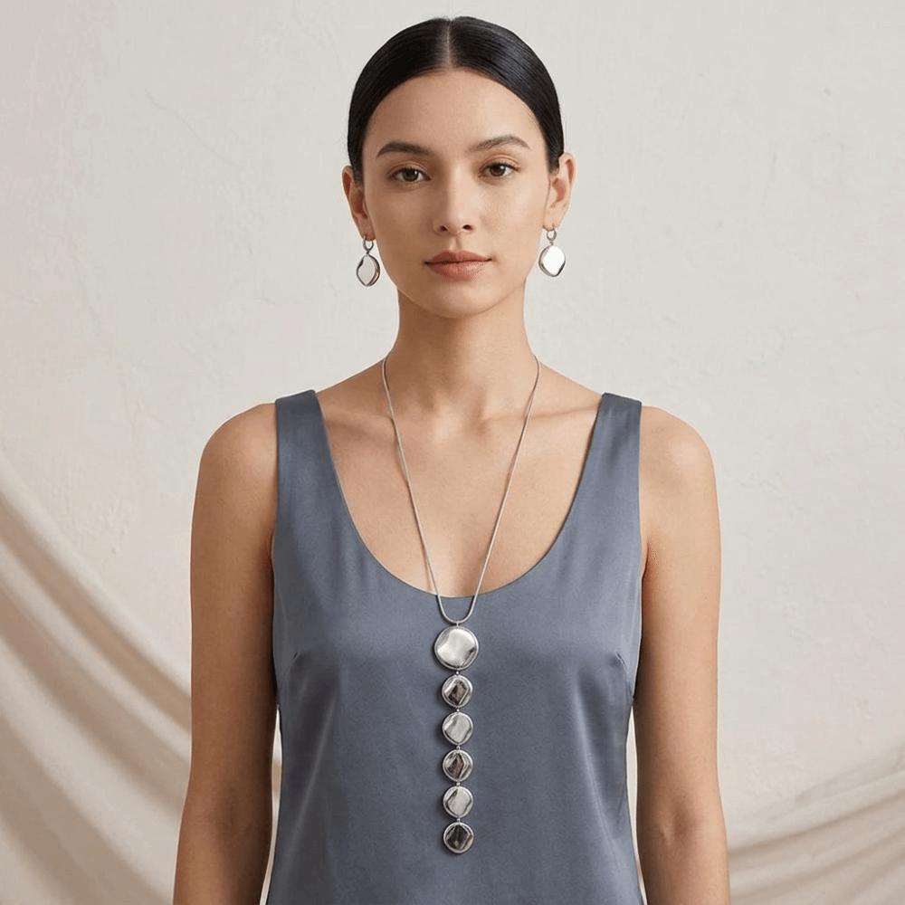 Metal Style Exaggerated Pendant Jewelry Set Y-Shape Women's Jewelry Set Fashion Jewelry Set  Girl