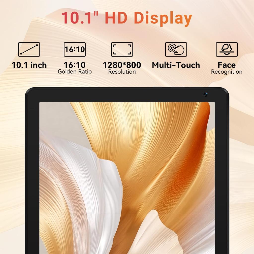 Tablet Android 16, 10,1 Pollici, 30 GB di RAM + 128 GB di ROM, Batteria da 5000 mAh
