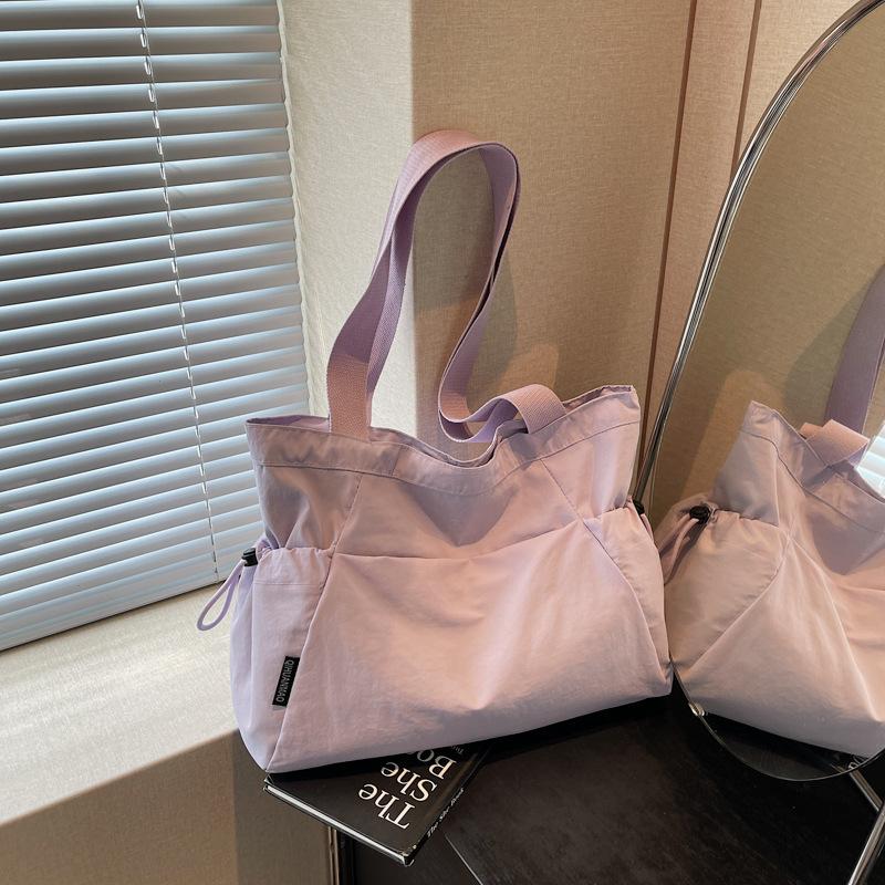 

Casual canvas class commuter tote bag women s large-capacity new summer versatile popular shoulder bag фиолетовый