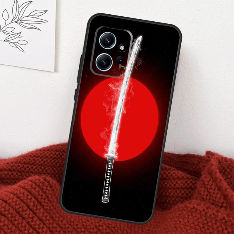 

Japan Samurai Katana Case For Xiaomi Redmi Note 13 Pro 9 10 11 12 14 Pro 11S 12S Cover For Redmi 14C 10C 12C 13C Redmi Note 12 Pro 4G