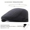 Men Vintage Herringbone Newsboy Caps British Painters Hats Spring and Autumn Adjustable Flat Cap Hip Hop Berets Peaked Cap