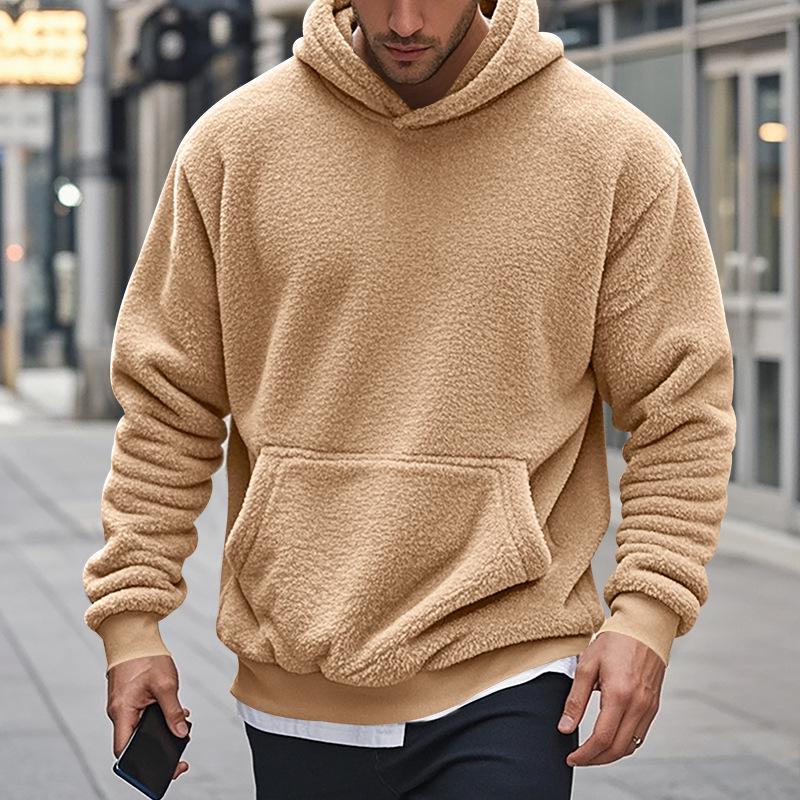 Men's Trendy Winter Casual Fleece Hooded Sweatshirt